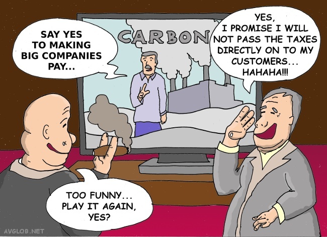 Carbon Tax: Companies Will Not Pay... You Will